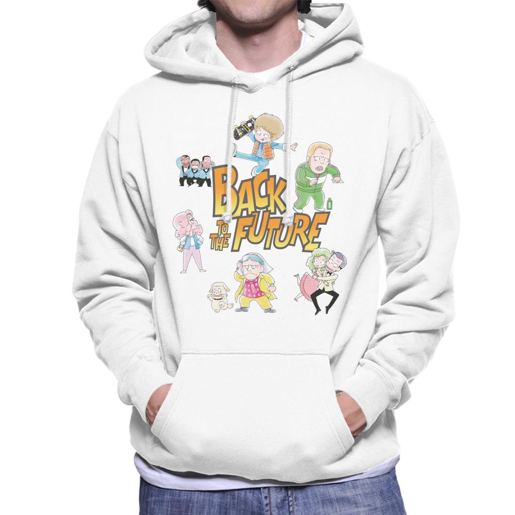Back To The Future Chibi Cartoon Men's Hooded Sweatshirt product image 1