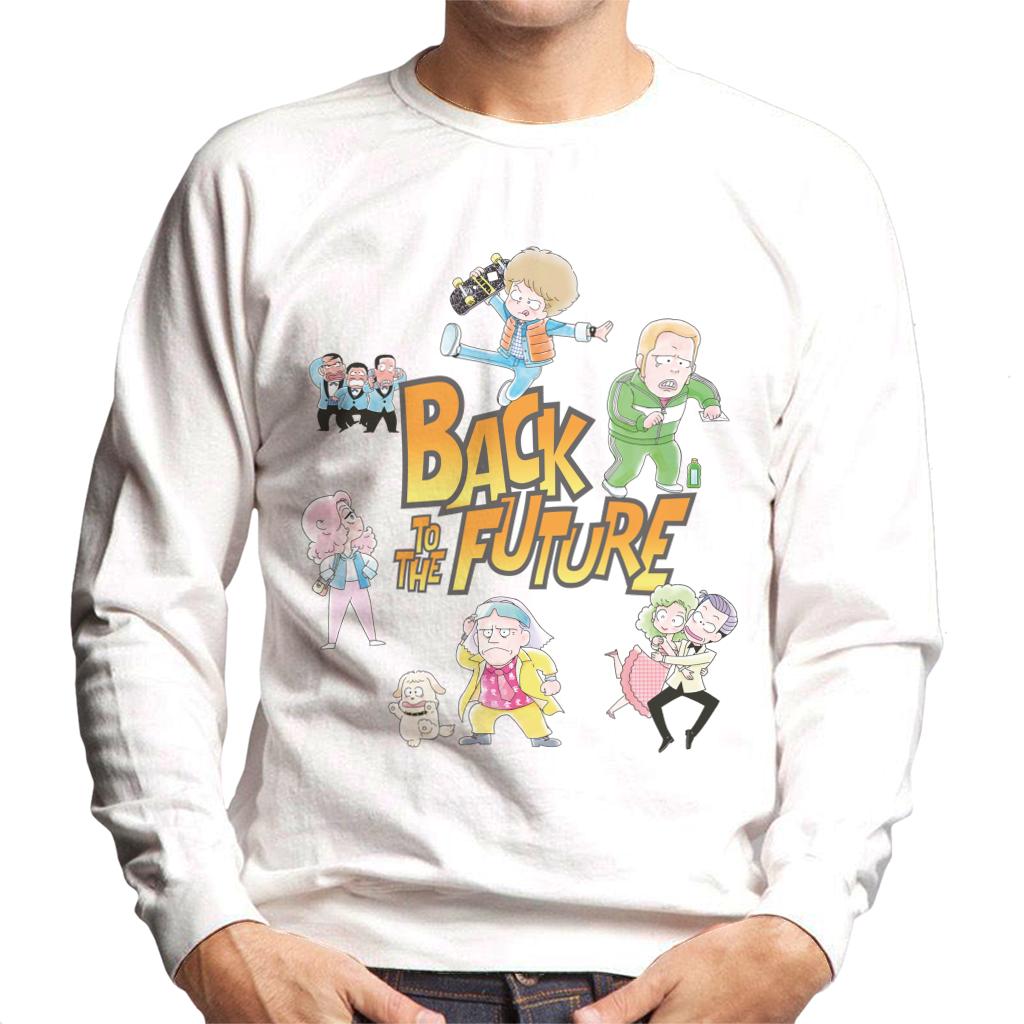 Back To The Future Chibi Cartoon Men's Sweatshirt product image 1