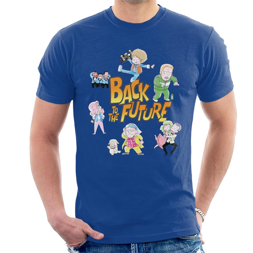 Back To The Future Chibi Cartoon Men's T-Shirt product image 4