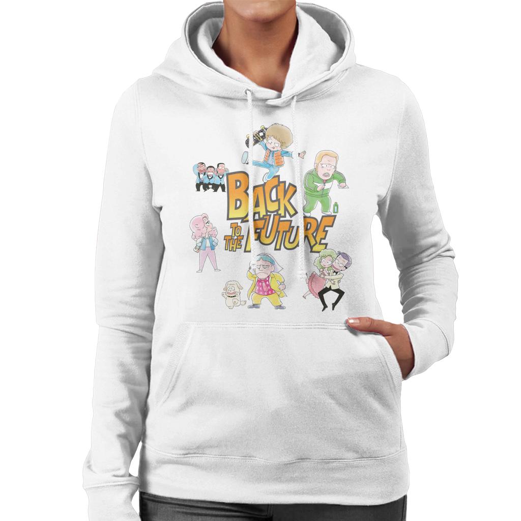 Back To The Future Chibi Cartoon Women's Hooded Sweatshirt product image 1