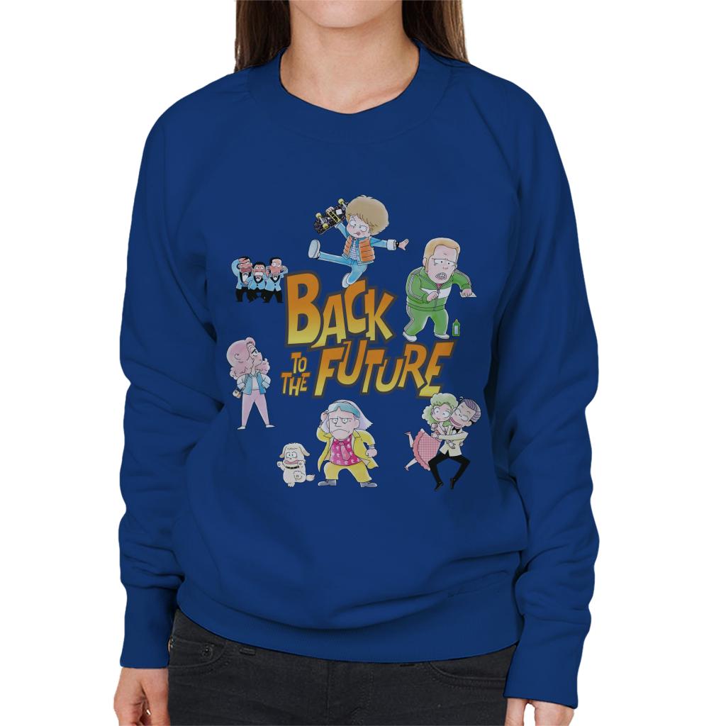 Back To The Future Chibi Cartoon Women's Sweatshirt product image 4