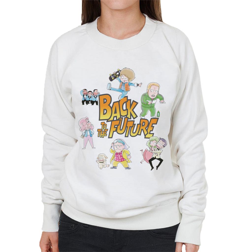 Back To The Future Chibi Cartoon Women's Sweatshirt product image 1