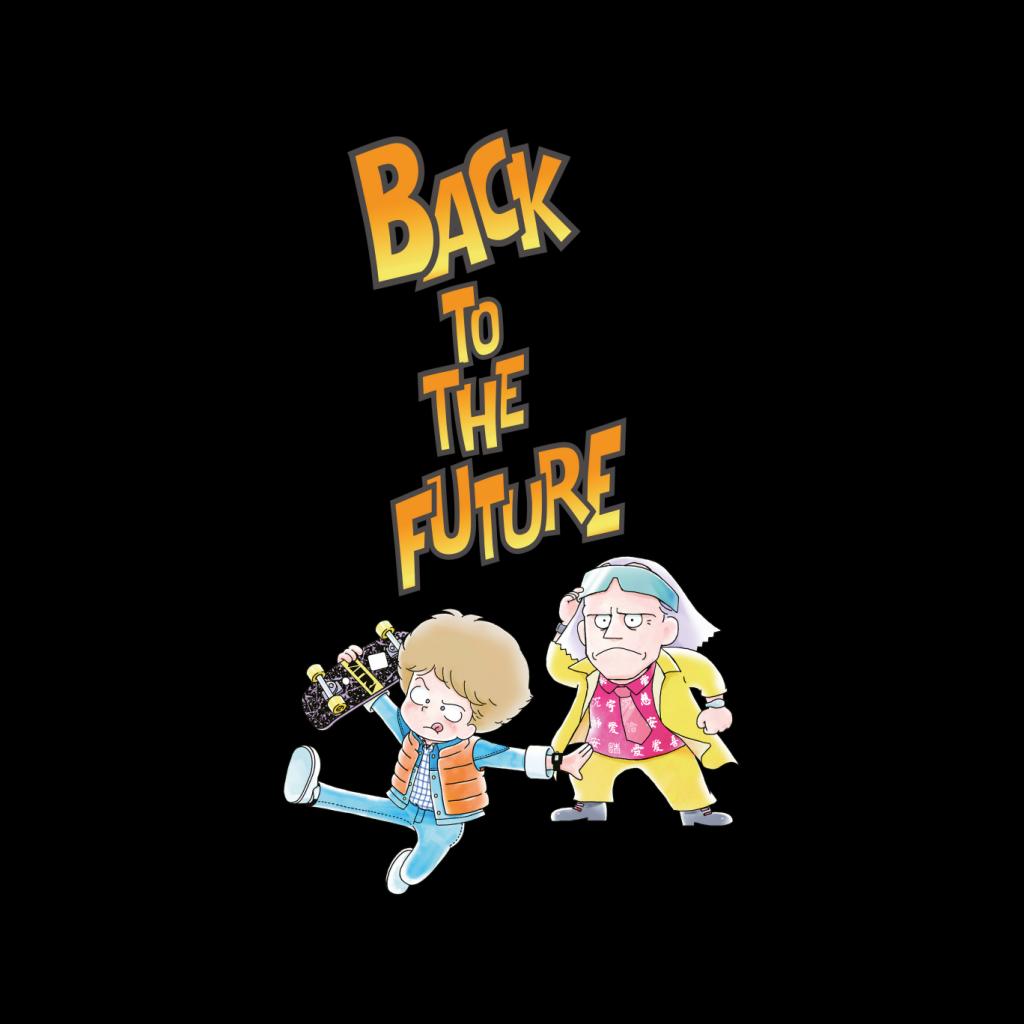 Back To The Future Marty And Doc Chibi Men's Sweatshirt product image 2