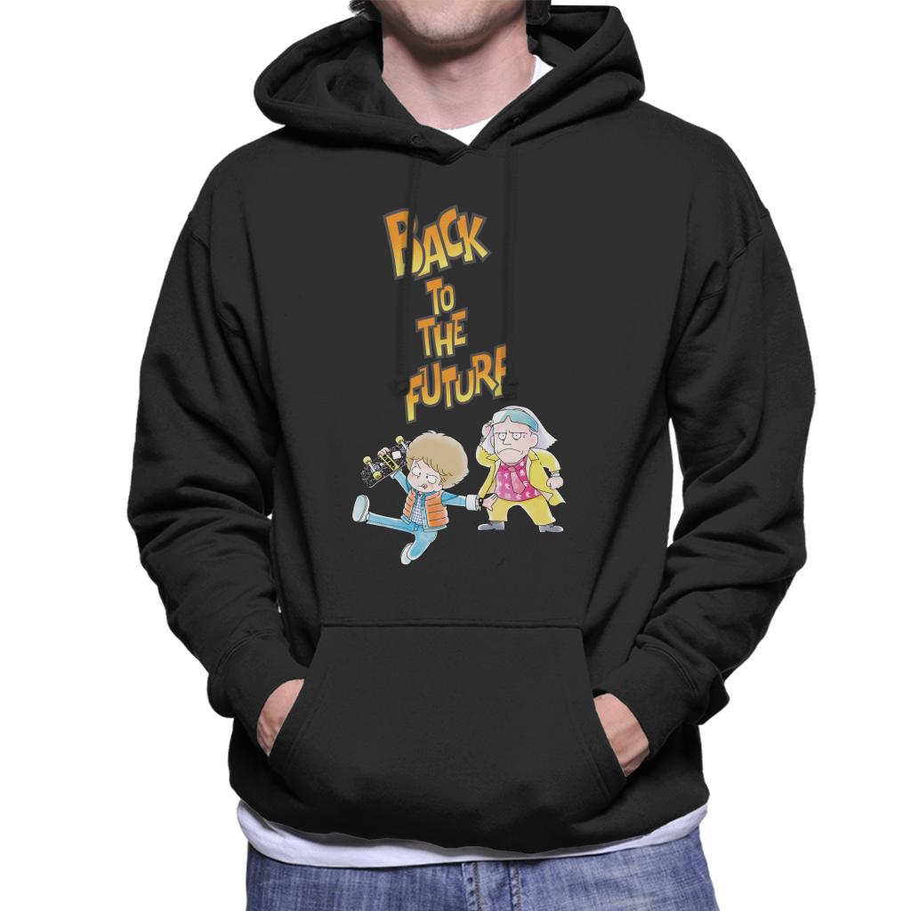 Back To The Future Marty And Doc Chibi Men's Hooded product image 1