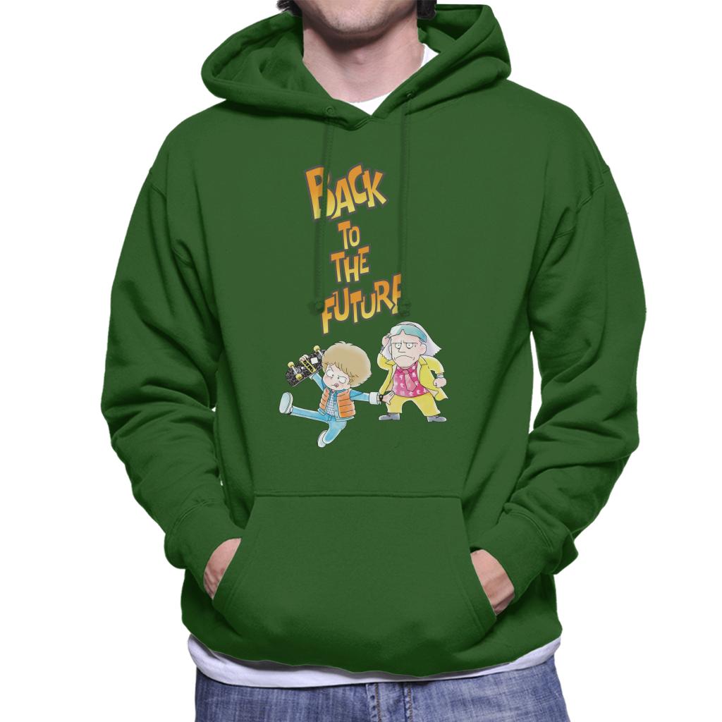 Back To The Future Marty And Doc Chibi Men's Hooded product image 4