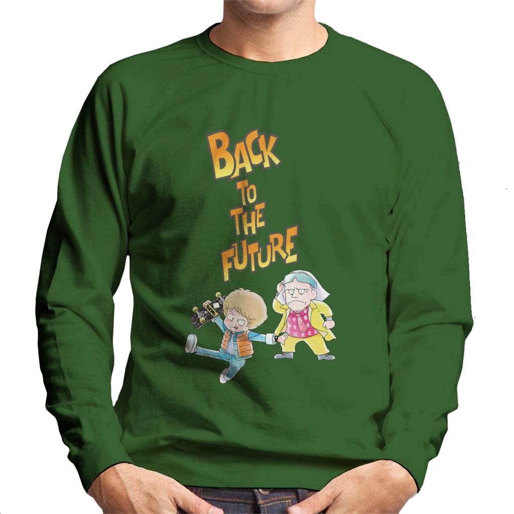Back To The Future Marty And Doc Chibi Men's Sweatshirt product image 4