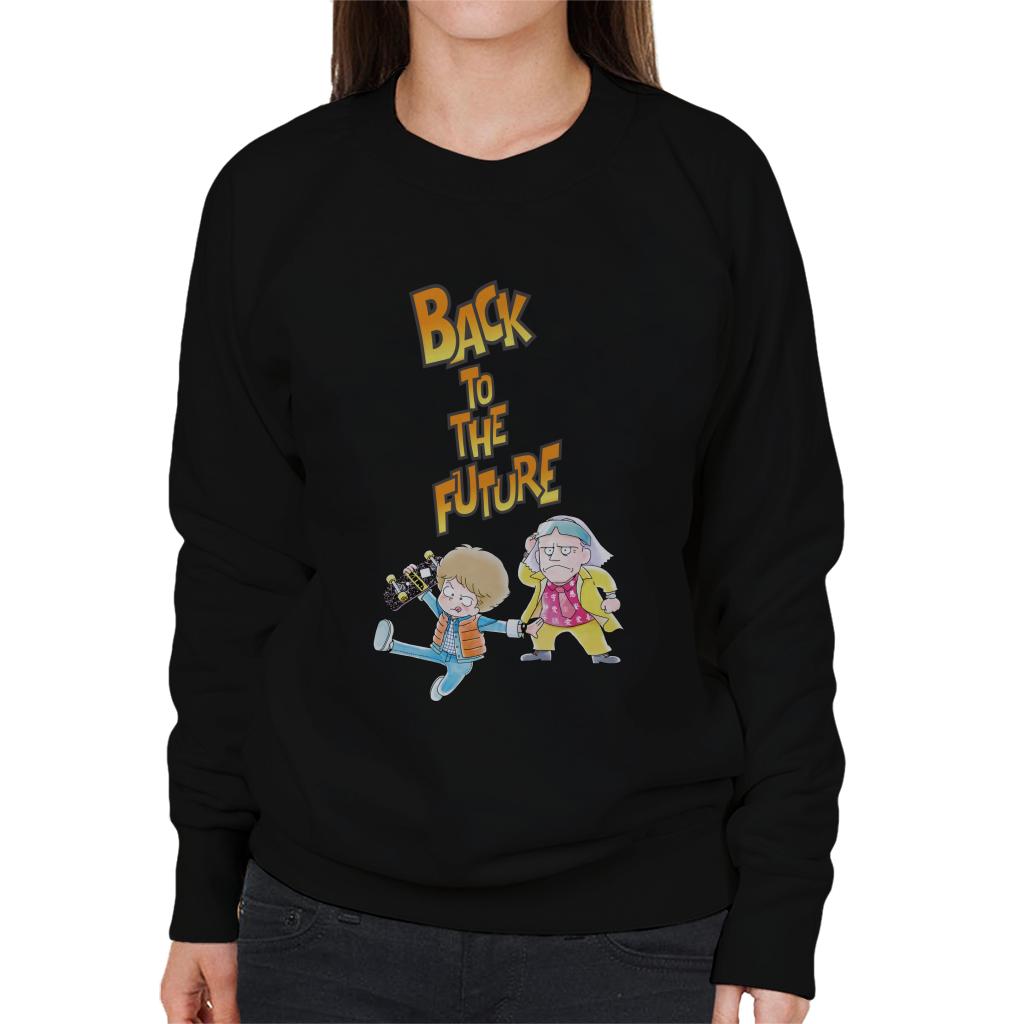 Back To The Future Marty And Doc Chibi Women's Sweatshirt product image 1