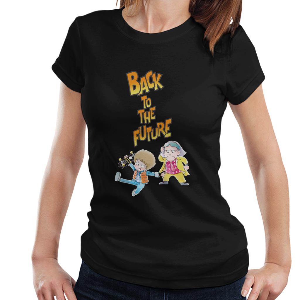 Back To The Future Marty And Doc Chibi Women's T-Shirt product image 1