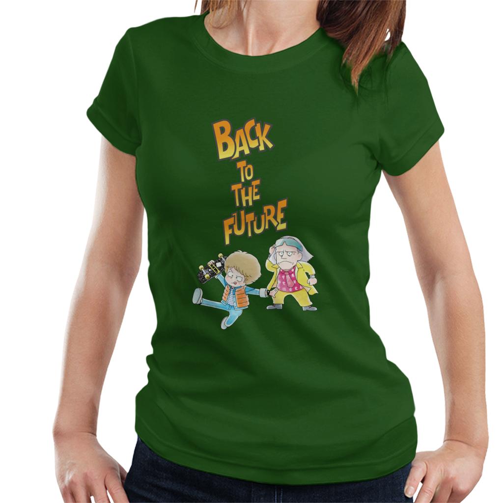 Back To The Future Marty And Doc Chibi Women's T-Shirt product image 4