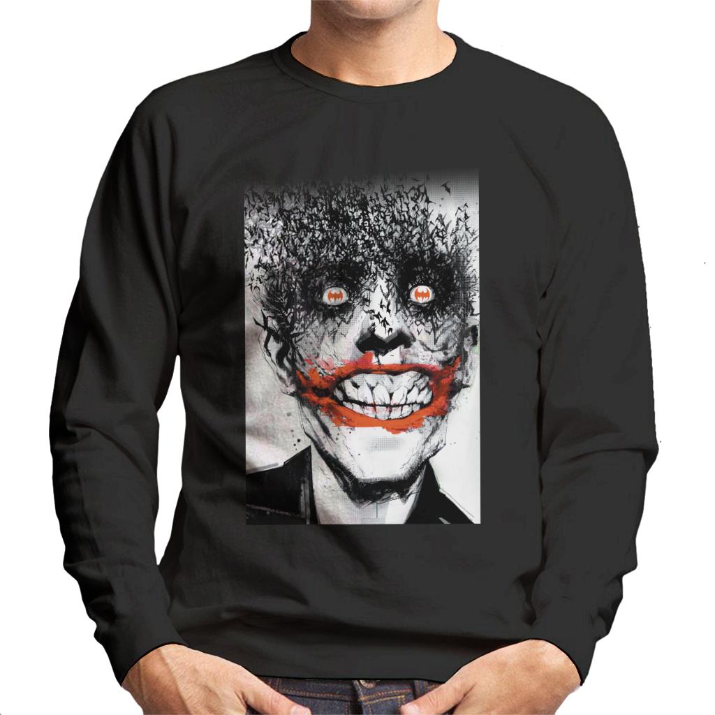 Batman Halloween Joker Face Made Of Bats Men's Sweatshirt product image 1