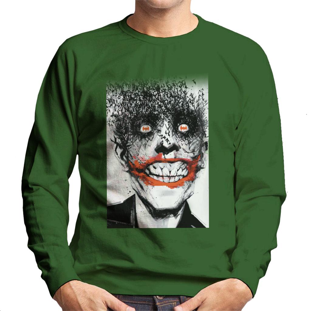 Batman Halloween Joker Face Made Of Bats Men's Sweatshirt product image 4