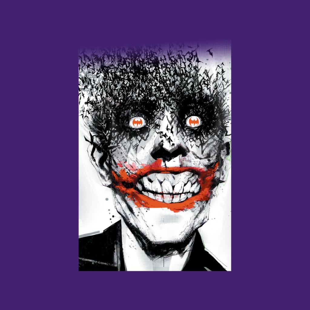 Batman Halloween Joker Face Made Of Bats Women's T-Shirt product image 7