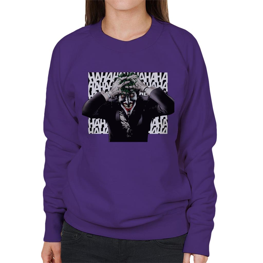 Batman Halloween Joker Hahaha Women's Sweatshirt product image 6