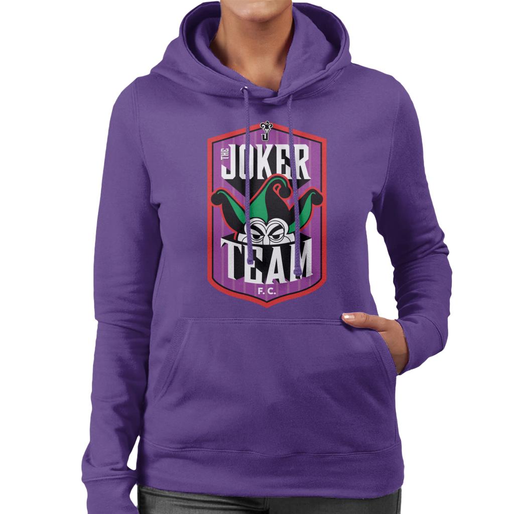 Batman Sports The Joker FC Team Women's Hooded Sweatshirt product image 6