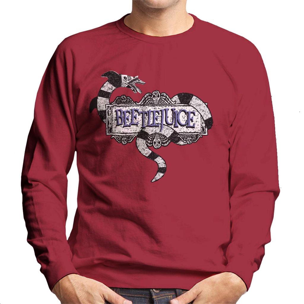 Beetlejuice Sandworm Logo Men's Sweatshirt product image 6