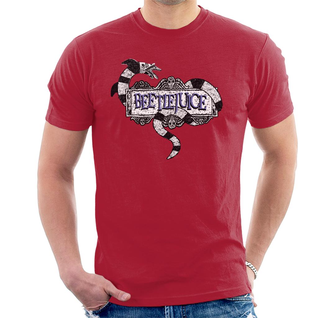 Beetlejuice Sandworm Logo Men's T-Shirt product image 6