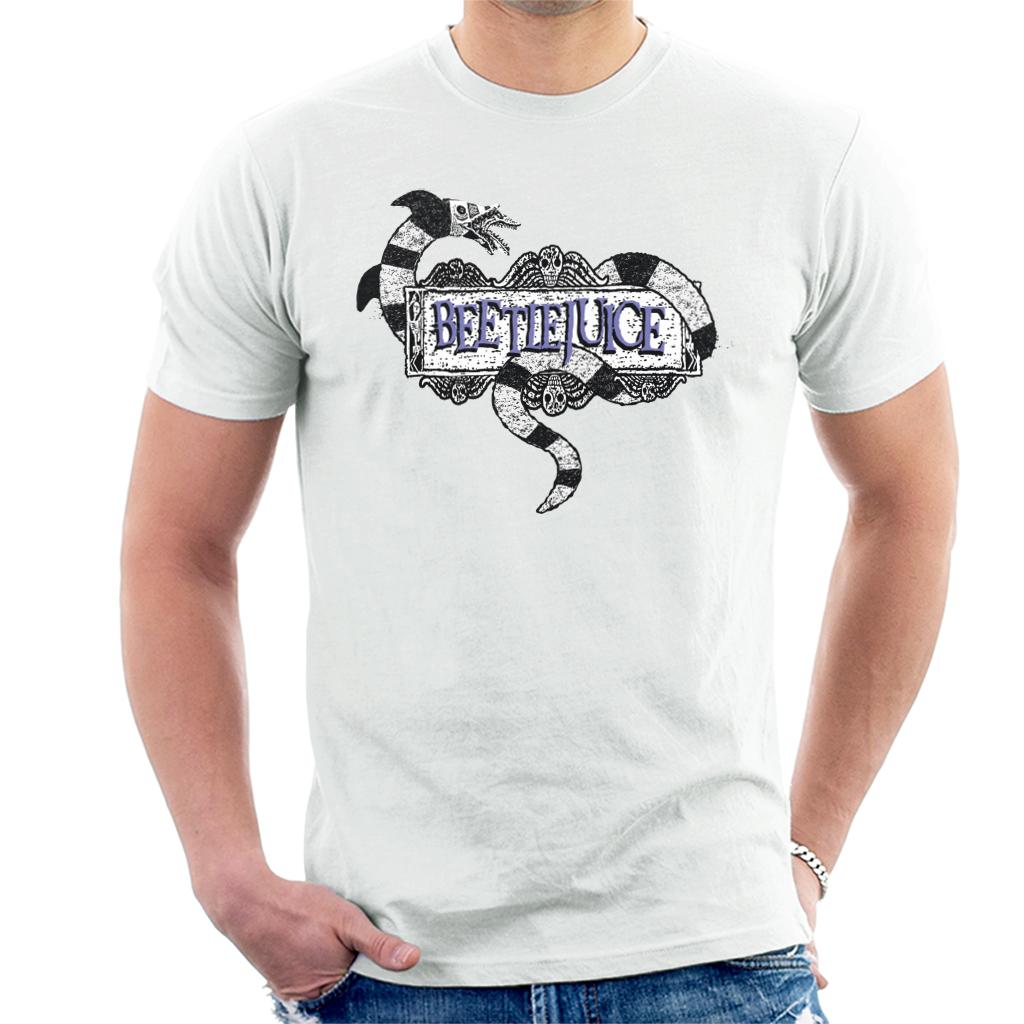Beetlejuice Sandworm Logo Men's T-Shirt product image 4