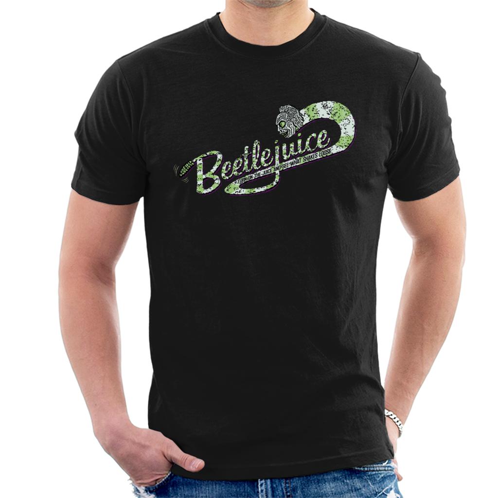 Beetlejuice Logo Turn On The Juice Men's T-Shirt product image 1