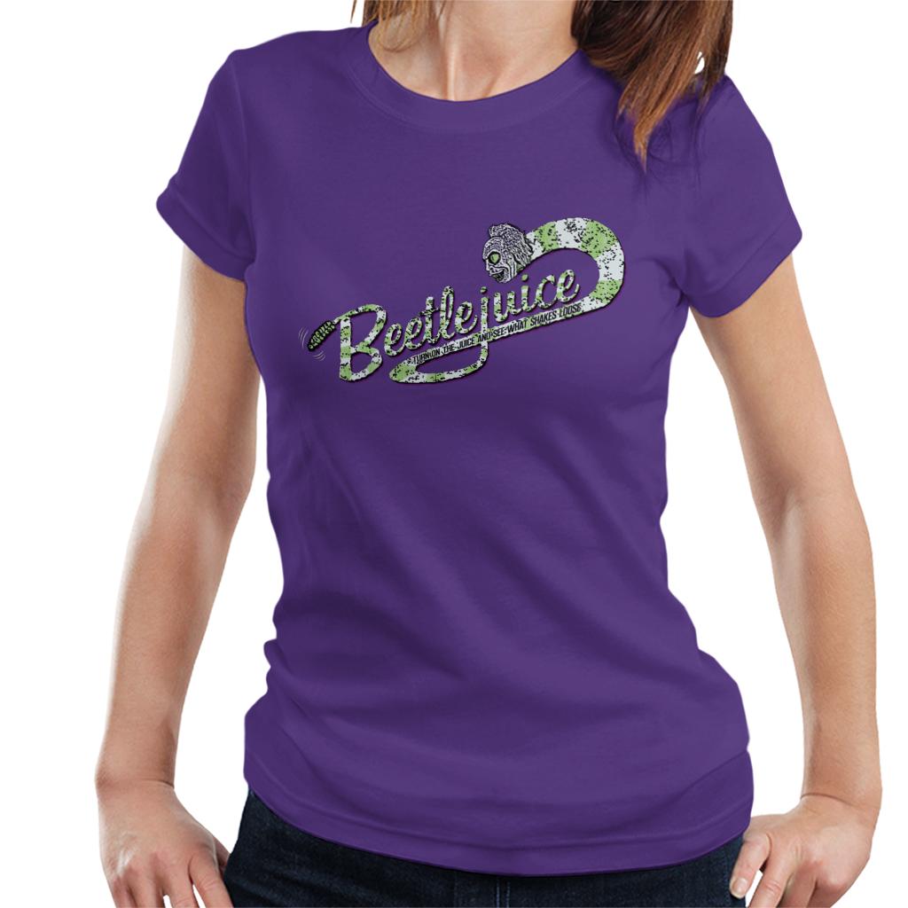 Beetlejuice Logo Turn On The Juice Women's T-Shirt product image 6