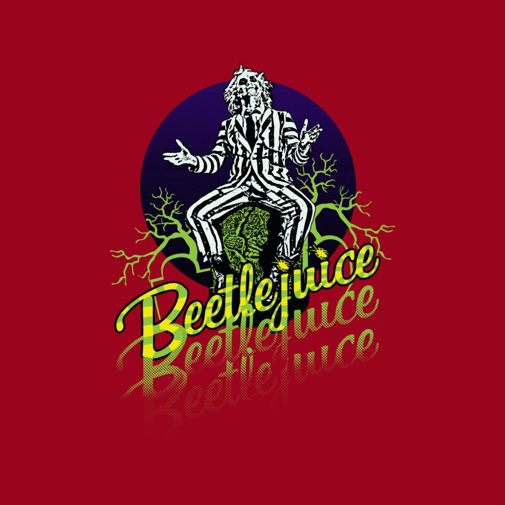 Beetlejuice Halloween Striped Suit Men's Hooded Sweatshirt product image 5