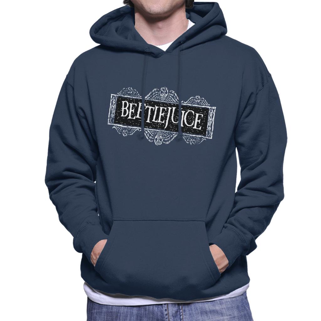 Beetlejuice Faded Halloween Logo Men's Hooded Sweatshirt product image 1