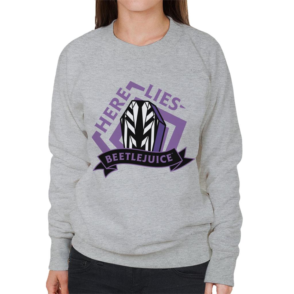 Beetlejuice Here Lies Women's Sweatshirt product image 1