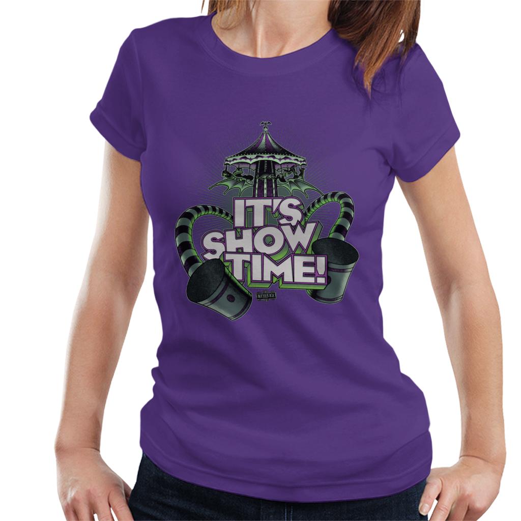 Beetlejuice Merry Go Round Its Show Time Women's T-Shirt product image 4