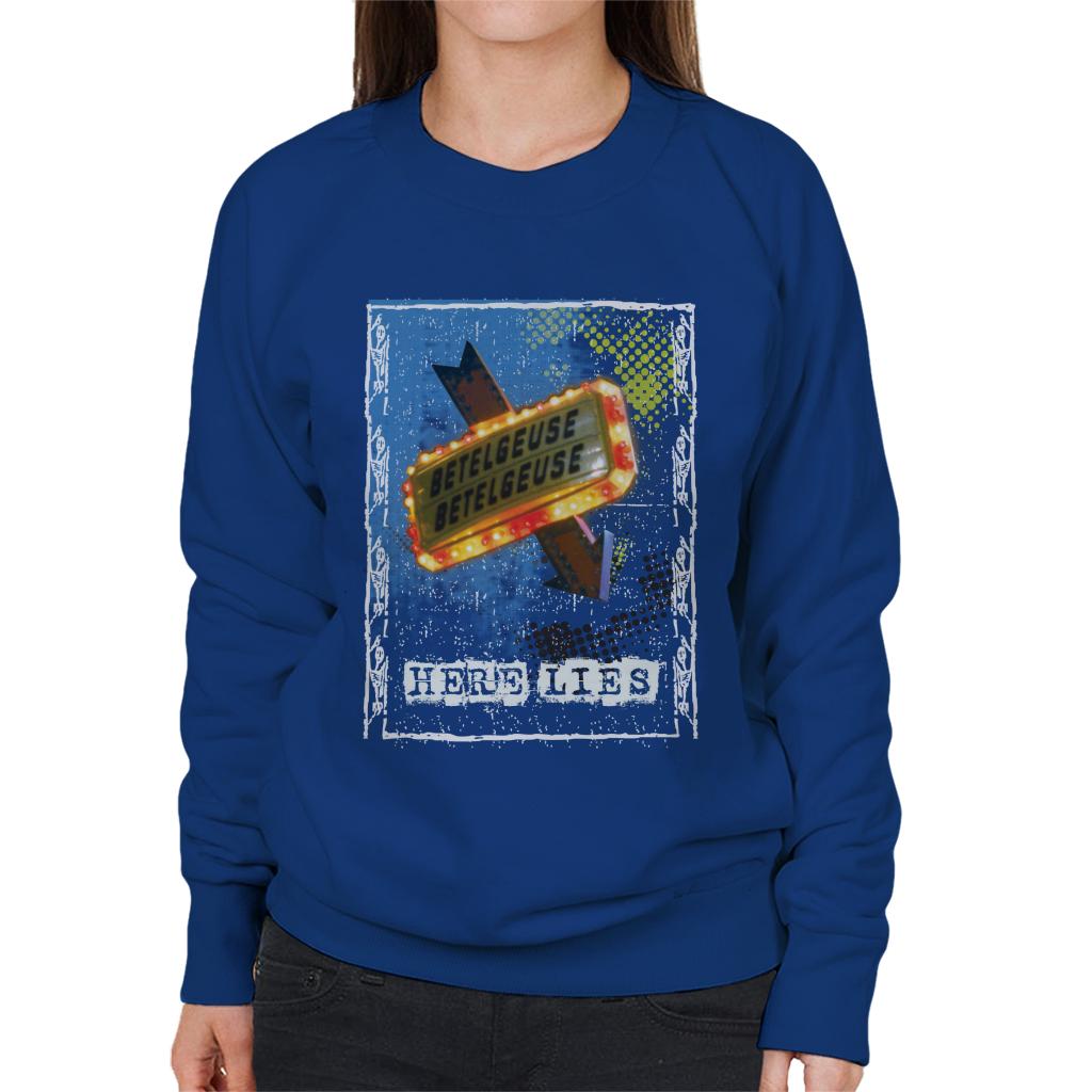 Beetlejuice Betelgeuse Here Lies Women's Sweatshirt product image 4