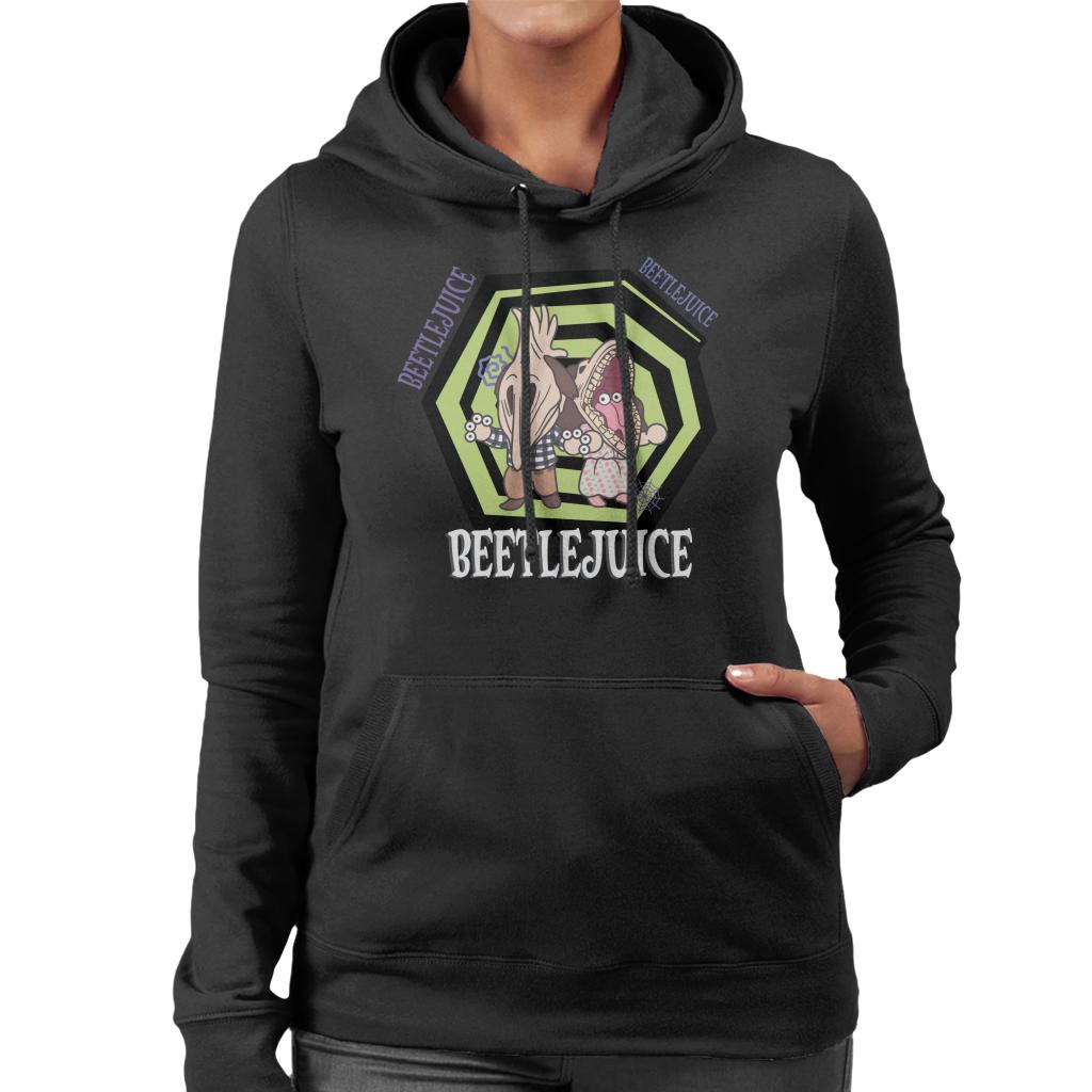 Beetlejuice Adam And Barbara Women's Hooded Sweatshirt product image 1