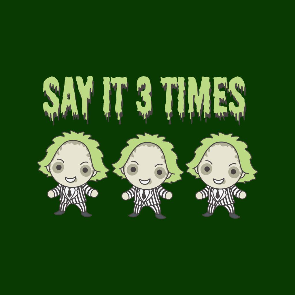Beetlejuice Halloween Say It Three Times Women's Sweatshirt product image 5