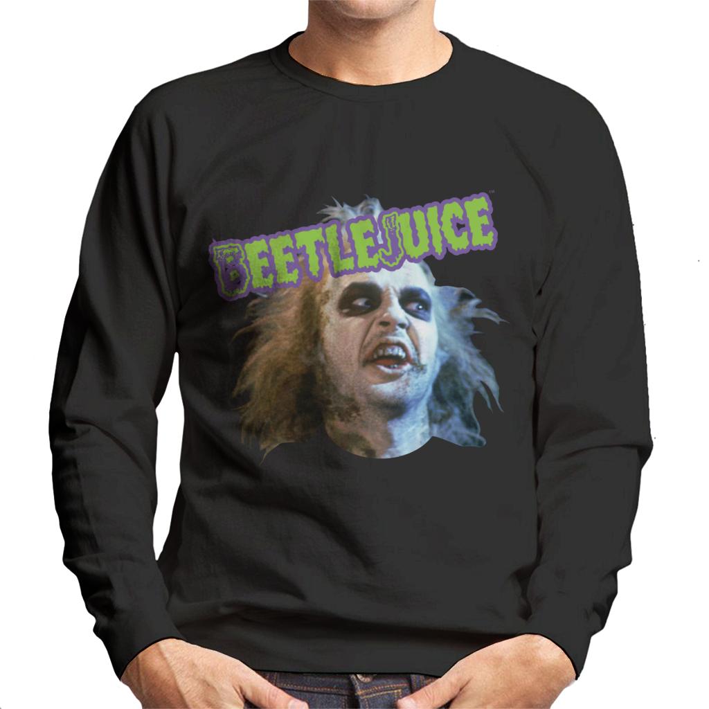 Beetlejuice Halloween Character Head Men's Sweatshirt product image 1