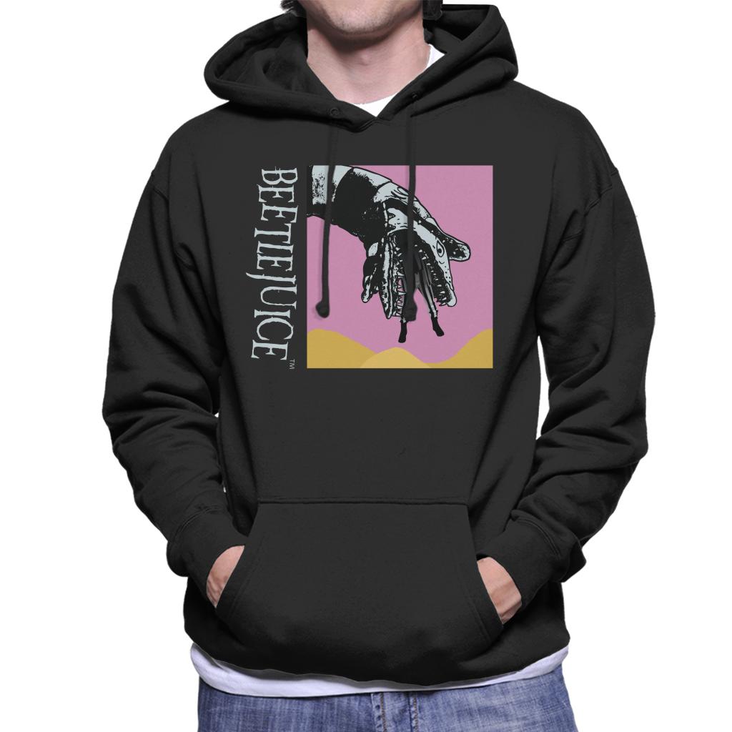 Beetlejuice Sandworm Pink Sky Men's Hooded Sweatshirt product image 1