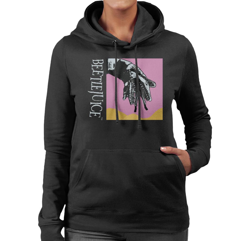 Beetlejuice Sandworm Pink Sky Women's Hooded Sweatshirt product image 1