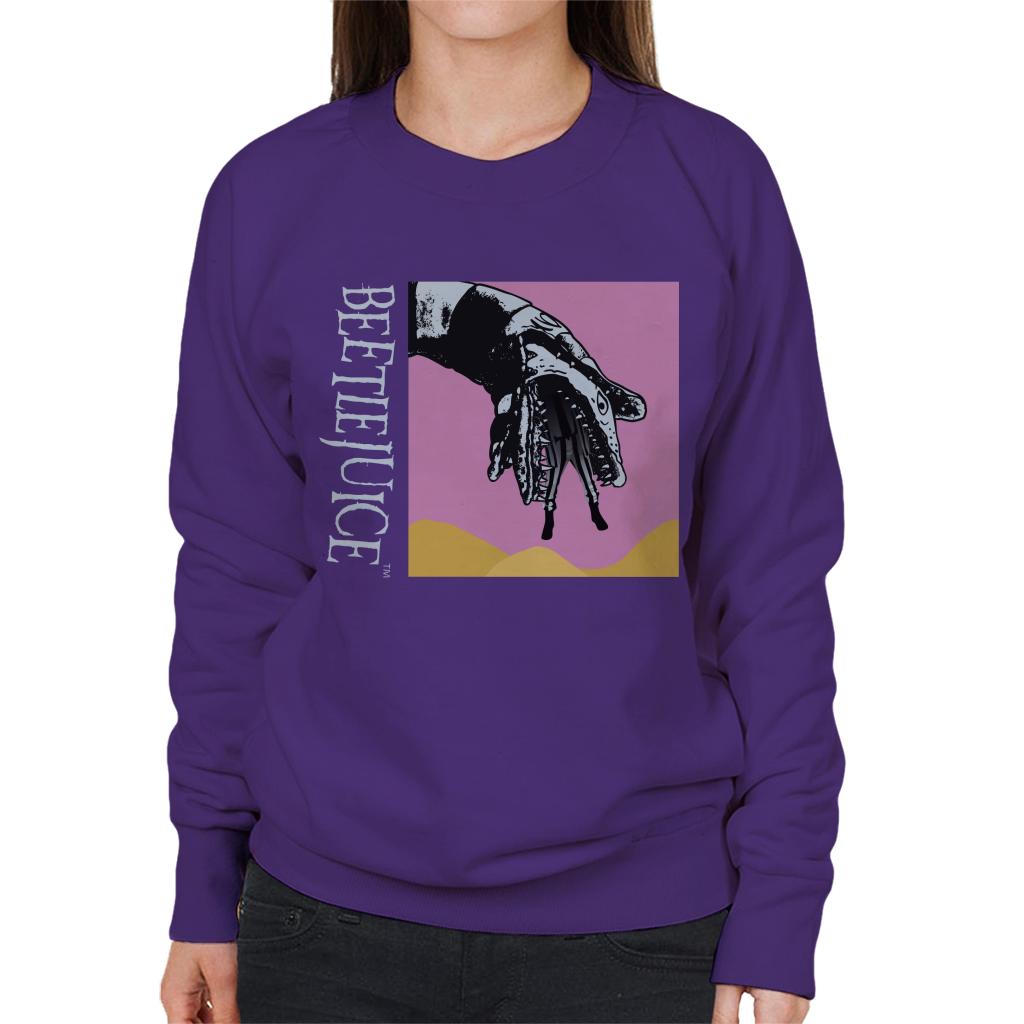 Beetlejuice Sandworm Pink Sky Women's Sweatshirt product image 4